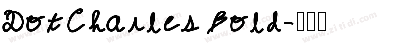 DotCharles Bold字体转换